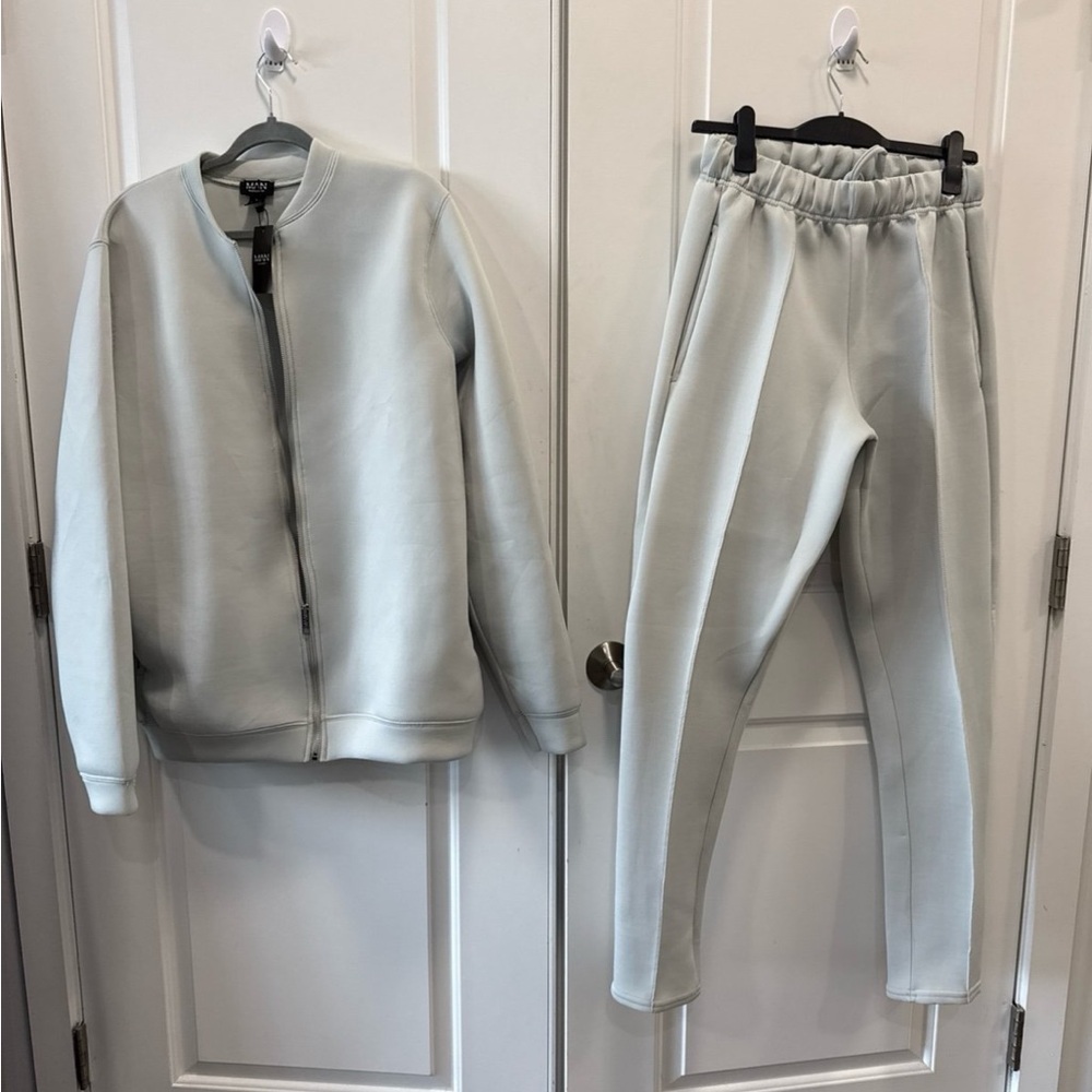Men Gray Tracksuit Set